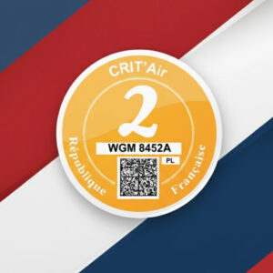 Naklejka ekologiczna Francja CritAir