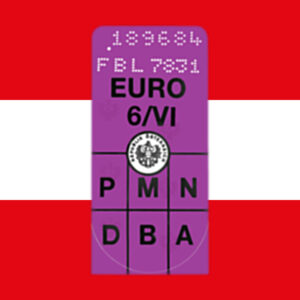 Austria plakietka ekologiczna Pickerl